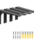 Beefy Heavy Duty 10 By 6 Inch Shelf Brackets Pack Of 4 With Premium Alloy Metal Construction, 300 Lb Load Capacity, screws included