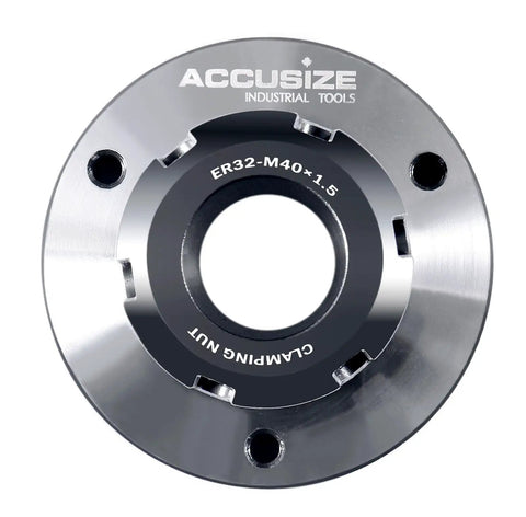 ER 32 Collet Chuck With 80mm Baseplate And 0.0016 Inch Concentricity Backplate For CNC Milling Lathe Tool Engraving Machines
