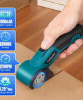 Cordless Electric Scissors With Slick Design And Heavy Duty Motor For Zero Sweat Cardboard Cutting fabric trimming leather cutting and plastic snipping that gets the job done without any fuss in use on cardboard.