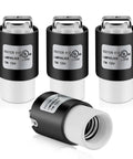 Heavy Duty Ceramic E12 Bulb Sockets Kickin Durability Straight Forward Wiring Hooks Up Easily To Led Or Halogen Lamps Built Tough For Your Home Rig With Iron Mounting Brackets And Heat Resistant Porcelain, displayed in a group.