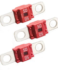 Built Like A Tank 50 Amp Midi Fuse Bolt On Kit For Universal Cars Trucks And Golf Carts High Current Zinc Terminal Harness with three fuses.
