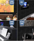 50 Pack Black Wedge Acoustic Foam Panels 1x12x12 Inches High Density Sound Absorbing Wall Tiles For Recording Studios And Game Rooms Rock Solid Noise Blocking To Take Echo Off The Map Fast installed as acoustic treatment in a home theater and recording room.
