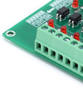 8 Channel Optical Isolation Module For PLCs With 20kHz Switching Frequency Optocoupler Converter Board with terminal block