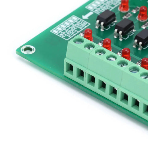 8 Channel Optical Isolation Module For PLCs With 20kHz Switching Frequency Optocoupler Converter Board with terminal block