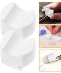 18Pcs Ring Bender Dies Replacement Kit For Jewelry Making, Heavy Duty Plastic Press Dies With Precision Curves, Universal Compatibility For DIY Jewelry Projects, Handy Ring Bending Tool For Multimetal Metals, white plastic dies for ring forming