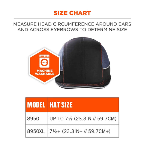 Extra Large Bump Cap Baseball Hat Style Head Protection With Short Brim And Removable Foam Padding Breathable Protective Cap For Larger Heads All Day Comfort Black