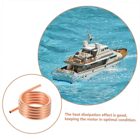 RC Boat Brush Motor Water Cooling Jacket And Ring Kit For Heat Dissipation Durable Metal Cooling System Easy Install