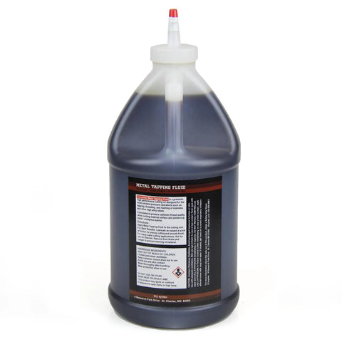 Heavy Duty Industrial Strength Metal Tapping Fluid Cutting Oil for Drilling, Threading and Cutting, 64 Oz Dark Formula, Pro Grade Cooling and Lubrication for Optimum Thread Quality, Made in USA