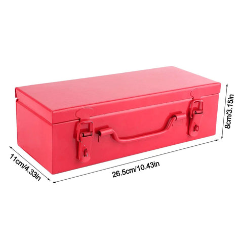 Big Grip 3/4 Inch Drive Metric Deep Impact Socket Set With CrMo Steel Heavy Duty Tool Kit For Car Auto Repair And Garage Use Includes 10 Pieces Ranging 6 To 50mm 6 Point Design Made Tough For Real Hardcore Jobs. red metal storage box