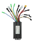 Brushless Motor Controller Kit For Electric Bikes With LCD Display, 26A Sine Wave Controller featuring wiring connectors.
