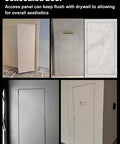 Top Shelf Concealed Metal Access Door 30 By 54 Inches, Locking Tileable Drywall Panel shown flush with drywall surfaces.