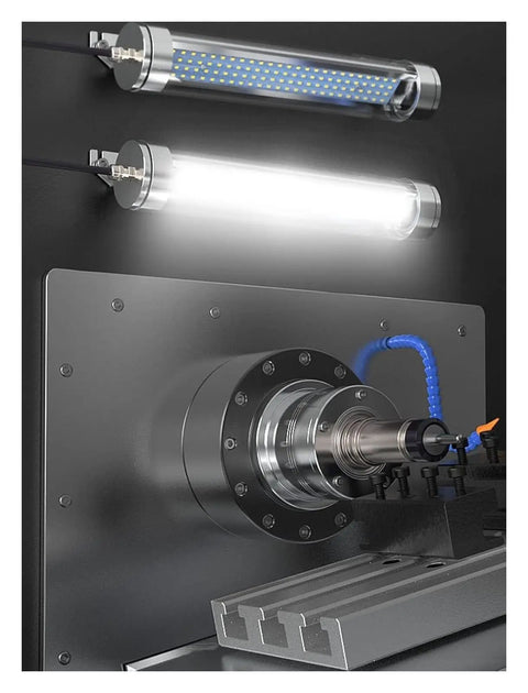 Built Tough LED Shop Light With Adjustable Bracket For Industrial Machines Or Workshop 25W Universal 110V To 220V mounted