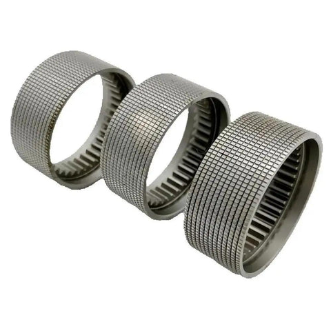 Top Shelf Replacement Feedwheel For Ita20 Battery Plastic Strapping Tools showing three metal feedwheels for heavy-duty use.