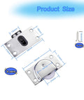 Two Sets Sliding Cabinet Door Hardware for Wardrobe Smooth Silent Nylon Pulley Rollers with 25mm Wheels, 16 Screws