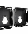 Heavy Duty Square Slot Cutter For Oscillating Tools, 2 Pack Drywall Outlet Box Blades, Hardened Steel, close-up side view