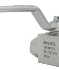 Beefy 1/4 Inch NPT Hydraulic High Pressure Ball Valve 7250 PSI Shutoff For Hydraulic And Water Systems With Chrome Free Plating POM