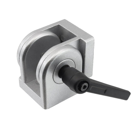 Swivel Aluminum Extrusion Profile Hinge With Handle 4040 Series Pivot Joint Bracket For Easy 180 Degree Rotations Heavy Duty Aluminum Construction Durable And Versatile For Your Aluminum Frame And Projects, 40x40mm aluminum hinge