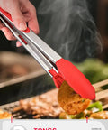 Stainless Steel Grill Tool Set With Chef Spatula Tongs And Fork Outdoor Barbecue Utensils Kit Built To Last Travel Ready Grilling