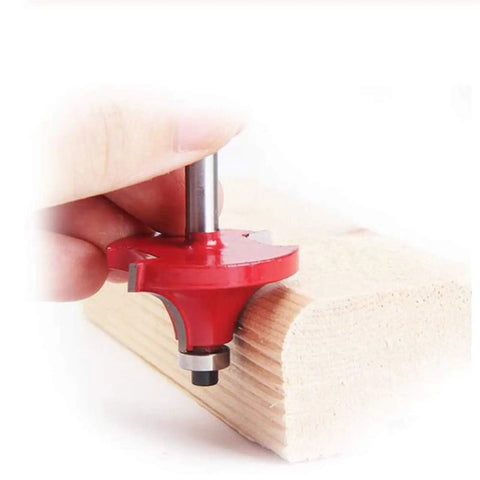 35 Piece 6Mm Shank Router Bits Set With Heavy Duty Metal Storage Box Pro Grade Tungsten Carbide Woodworking Milling Cutter on wood