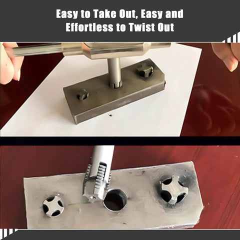 10 Piece Screw Tap Extractor Set High Speed Steel Drill Tap Remover For Broken Heads And Stripped Screws With Box, close-up view