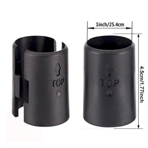 54 Pack Wire Shelf Lock Clips For 1 Inch Post Shelving Black ABS Plastic And Metal Replacement Clips For Metro Thunder Group Alera And More Heavy Duty And Secure shown with dimensions