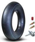 4.80/4.00-8 Inner Tube With Bent Valve Stem for Lawn Mowers, Wheelbarrows, features accessories for installation