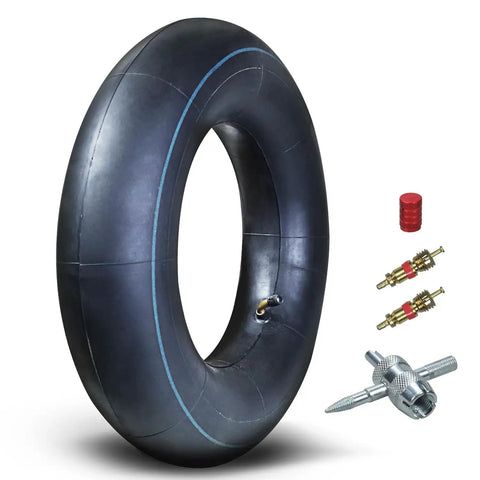 4.80/4.00-8 Inner Tube With Bent Valve Stem for Lawn Mowers, Wheelbarrows, features accessories for installation