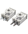 Upgraded Rotary Swing Cylinder From 90 To 180 Degrees Pneumatic MSQB Series featuring internal buffer for industrial automation.