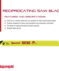 King Cut Bi-Metal Fire Rescue Demolition Reciprocating Saw Blade 9 Inch Length 3/4 Inch Width 0.50 Inch Thickness Straight Shape 10-14 TPI 2-Pack for heavy-duty cutting displayed.
