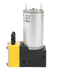 Slick Mini Diaphragm Air Compressor 24V Vacuum Pump with smooth finish, compact size, hydraulic drive for liquid transfer.