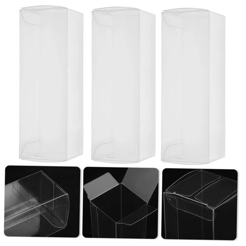 Three Piece Golf Ball Display Case With Transparent Window, Durable PE Storage Box For Home Or Shop Use, various angles shown