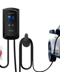 No Sweat 22KW EV Charging Station With RFID WiFi APP Control, wall-mounted, sleek design charging electric vehicle.