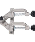 Heavy Duty Aluminum Pipe Clamp With Double Handles, 10 To 180 Degree Adjustable Swing Jaw, Right Angle Corner Clamp