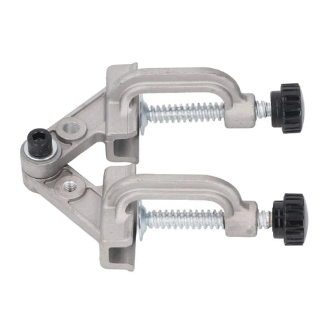 Heavy Duty Aluminum Pipe Clamp With Double Handles, 10 To 180 Degree Adjustable Swing Jaw, Right Angle Corner Clamp