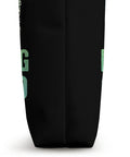 Side view of Retro Wing Foil Tote Bag for Wingsurfing Fans with Vintage Man on a Wingboard Design Dope Water Sports Gear