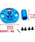 Blue gear mount and accessories for 63T Hardened Machined Steel Spur Gear For Tamiya TT02 RC Car Black Upgrade Part Replacement TAM54500 Compatible