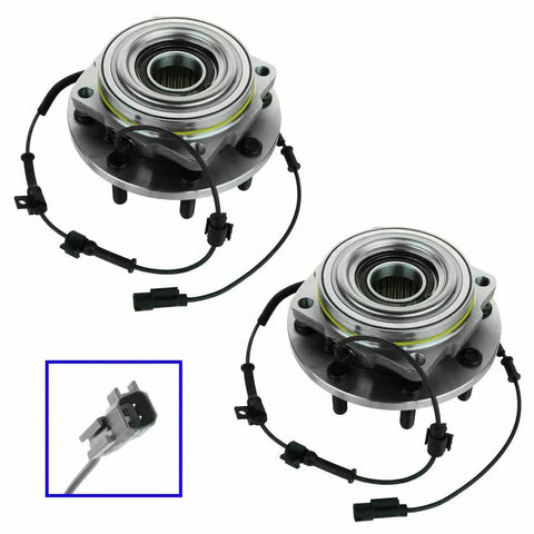 Two Piece Front Wheel Hub And Bearing Set For Four Wheel Drive Vehicles Direct Fit Bolt In For Easy Install Left And Right