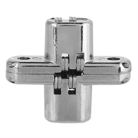 180 Degree Hidden Hinges Zinc Alloy Concealed Cross Door Hinge Kit For Furniture And Cabinets Easy Installation XS open cross hinge