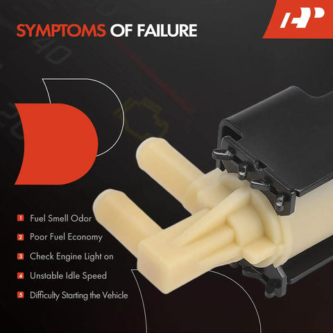 Vapor Canister Vent Solenoid Valve For Toyota Corolla 2000 to 2004 Matrix 2003 to 2004 showing symptoms of failure