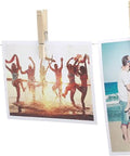 Natural Wood Clothespins 50 Pack Built Different Heavy Duty Wooden Clips With Rust Resistant Springs for hanging photos outdoors