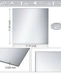 Gisafai 5-pack 304 stainless steel sheets, 11.81 x 11.81 in, 0.016 in thick, mirror finish.