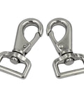 Heavy Duty Trigger Swivel Eye Bolt Snaps Set Of 5 2.9 Inch Large Size Metal Clips for horse blankets and belts, zinc alloy shown
