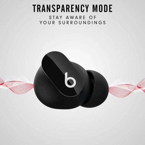 Studio Buds True Wireless Earbuds With Active Noise Canceling And Transparency Mode, Built-In Microphone, IPX4 Sweat-Resistant, Class 1 Bluetooth, Compatible With Apple And Android, Crisp Sound, All Day Comfy Fit, Black