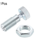 Kickass Rugged Two Pack Spring Plunger Pins M16x2 Thread With 8Mm Pin Diameter Solid Carbon Steel Build showing two pins with nuts.