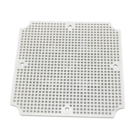 Beefy IP67 Sealed ABS Electrical Enclosure Box 6.89 Inches Outdoor DIY Wire Housing With Two NPT Cable Glands sturdy mounting plate.