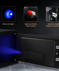 Fire Resistant Safe Box With Fireproof Waterproof Bag And Sensor Light 0.4 Cubic Feet Money Safe open with LED light.
