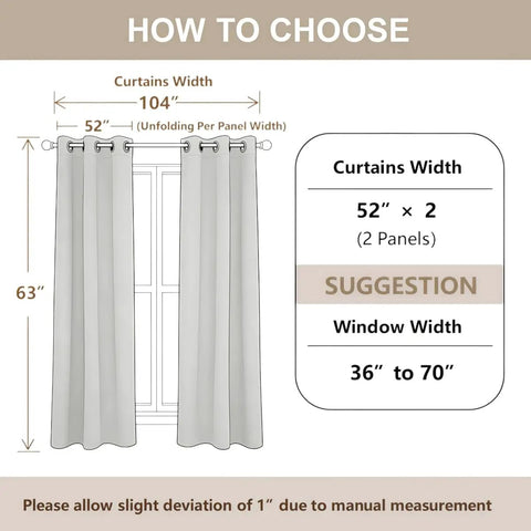 Light Green And Black Zebra Print Blackout Curtains 52W X 63L, 2 Panel Set With Easy Slide Grommets, Thermal Insulated Window Drapes For Living Room, Bedroom And Kids Room, Modern Geometric Room Decor, sizing guide