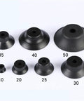 Various sizes of black silicone suction cups for Industrial Pneumatic Manipulator Vacuum Suction Cup For PF PFG PA Lines.