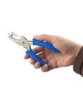Two Pack One Quarter Inch Circle Hole Punches Handy Handheld Paper Punch For Scrapbooks Cards Invitations Tags DIY Crafts Steel Construction Blue Handle