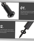 Close-up view of two stainless steel bolts, highlighting durability and fine production details, for toilet seat installation.